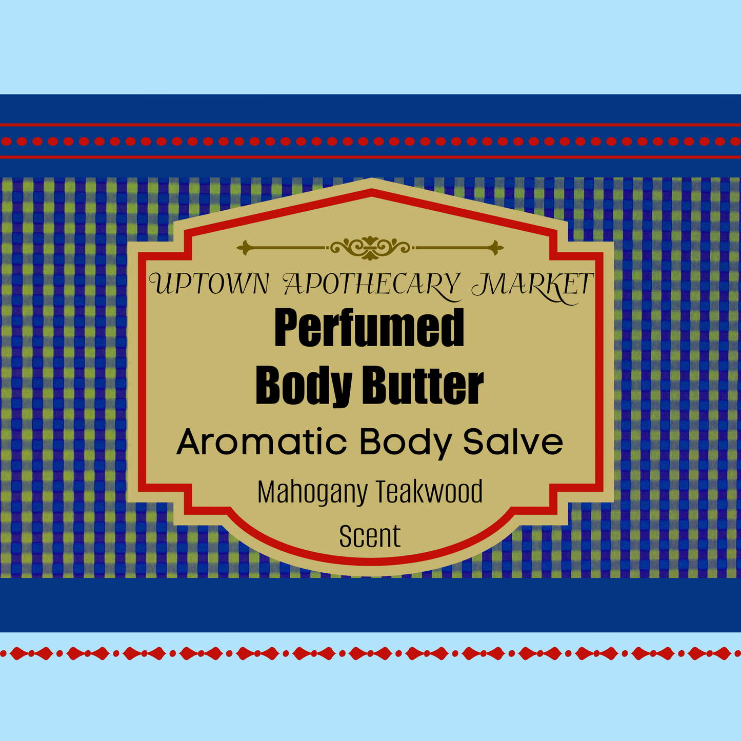 Perfumed Body Butter Aromatic Body Salve Unisex Mahogany Teakwood Essential Oil Blend 8 oz