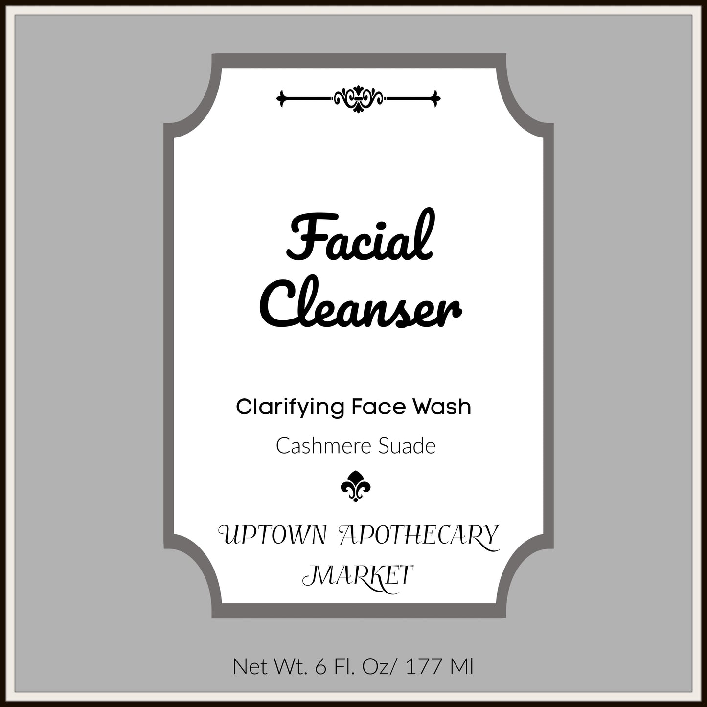 Facial Cleanser Clarifying Face Wash  Cashmere Suede Essential Oil Blend 6 fl. oz.