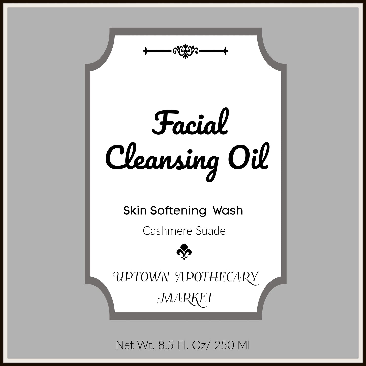 Facial Cleansing Oil Skin Softening Wash Cashmere Suede Essential Oil Blend 8.5 fl. oz.