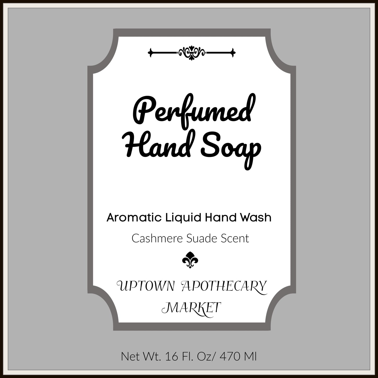 Perfumed Hand Soap Aromatic Liquid Hand Wash Cashmere Suede Essential Oil Blend 16 fl. oz.