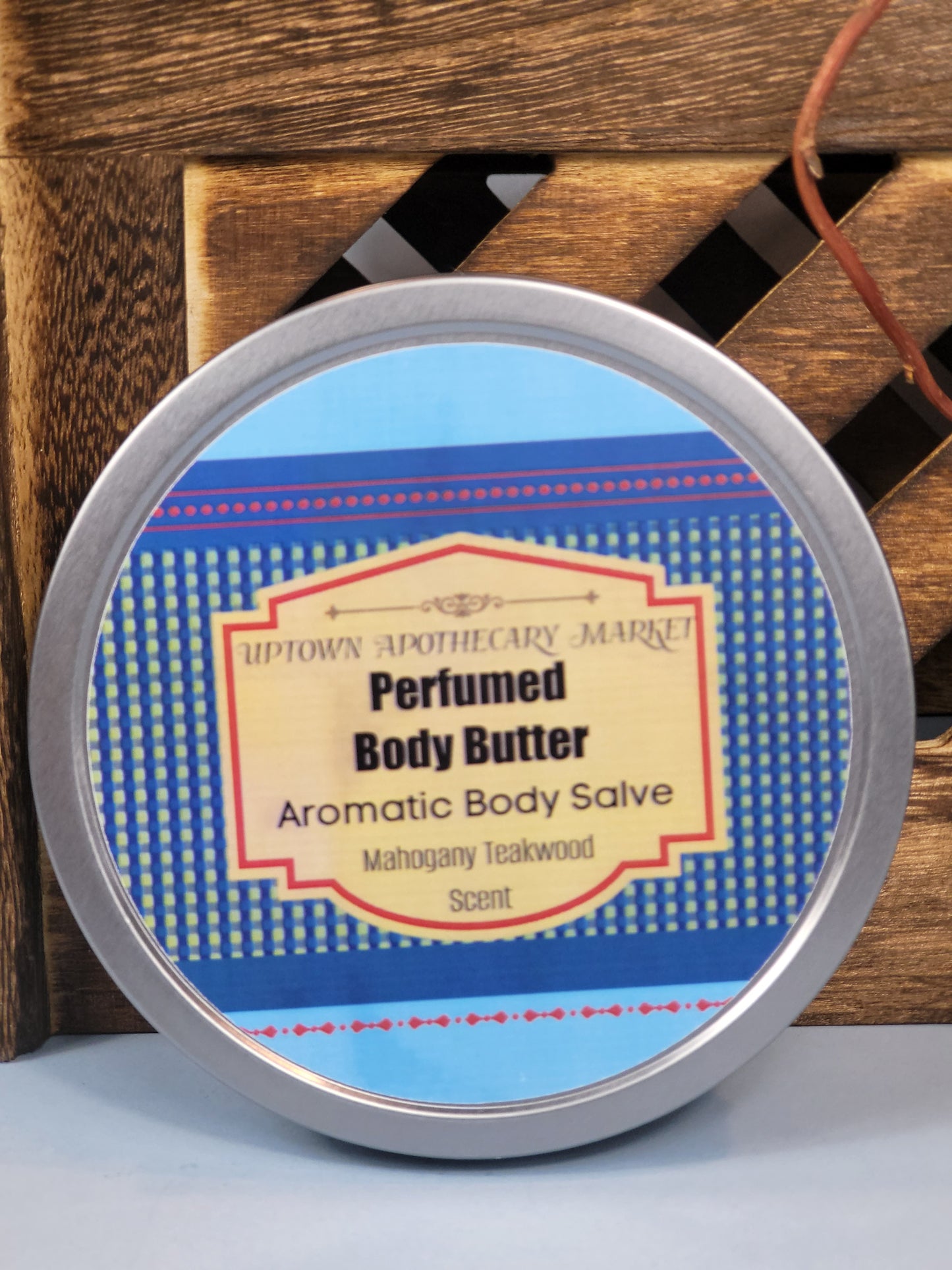 Perfumed Body Butter Aromatic Body Salve Unisex Mahogany Teakwood Essential Oil Blend 8 oz