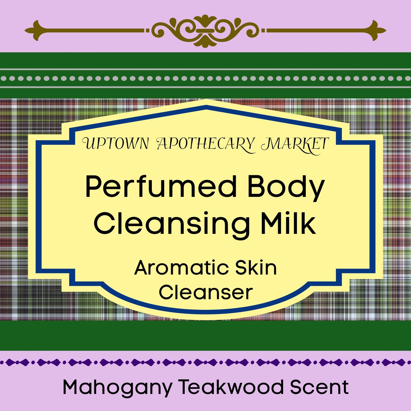 Perfumed Body Cleansing Milk Aromatic Skin Cleanser Unisex Mahogany Teakwood Essential Oil Blend 16 oz