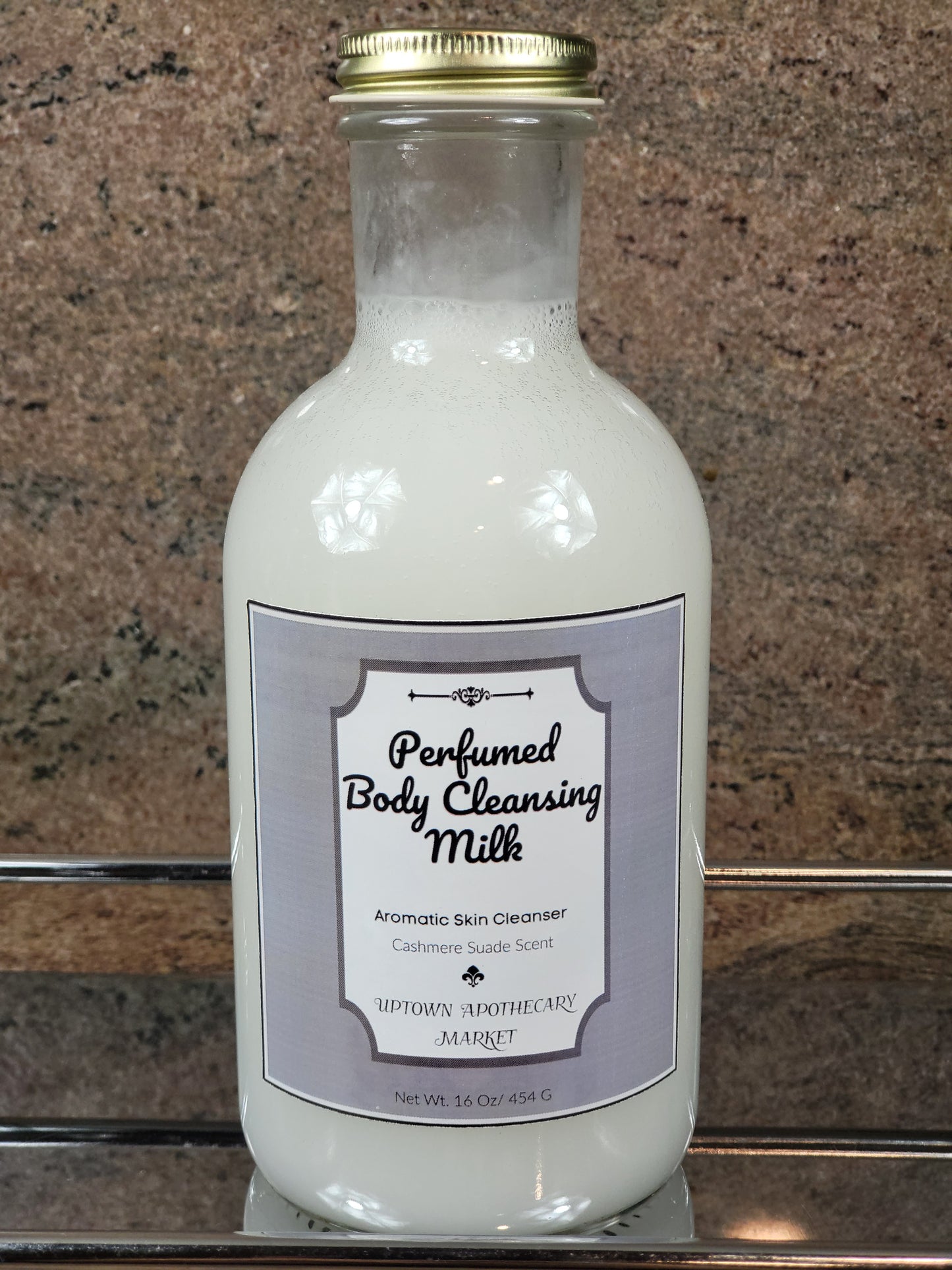 Perfumed Body Cleansing Milk Aromatic Skin Cleanser Cashmere Suede Essential Oil Blend 16 oz