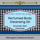 Perfumed Body Cleansing Oil Aromatic Skin Cleanser Unisex Mahogany Teakwood Essential Oil Blend 8.5 fl. oz.