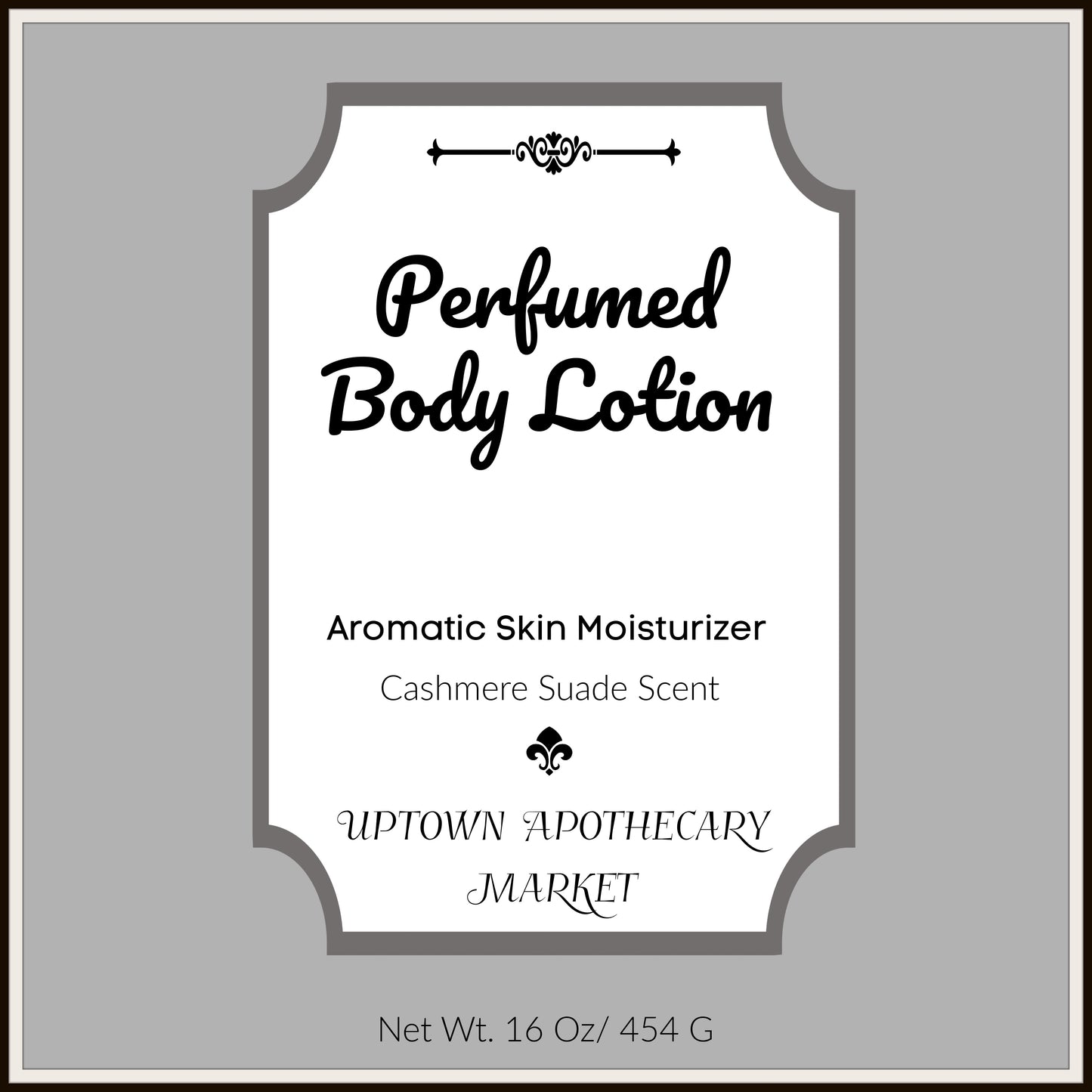 Perfumed Body Lotion Aromatic Skin Moisturizer Cashmere Suede Essential Oil Blend 16 oz