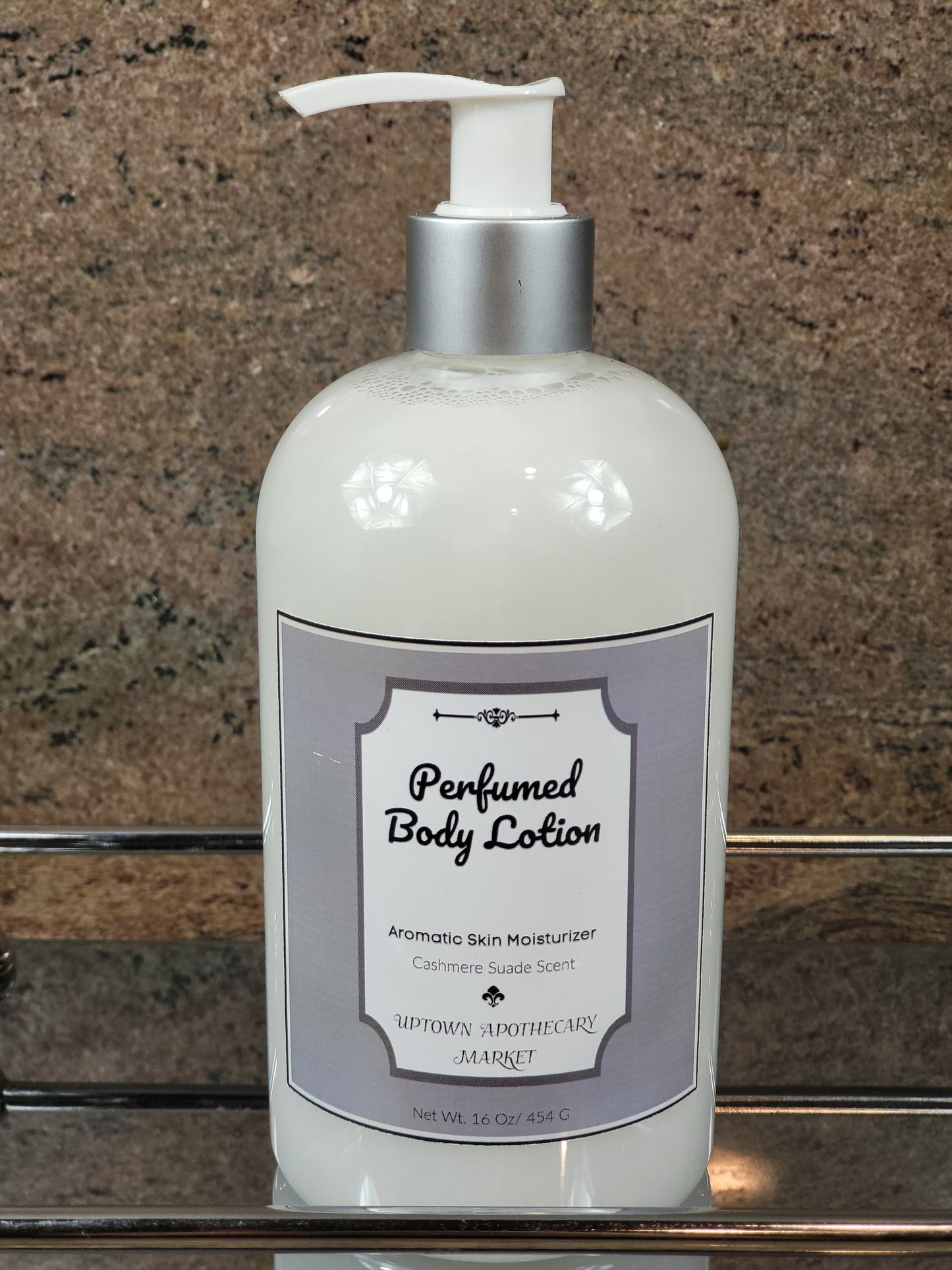 Perfumed Body Lotion Aromatic Skin Moisturizer Cashmere Suede Essential Oil Blend 16 oz