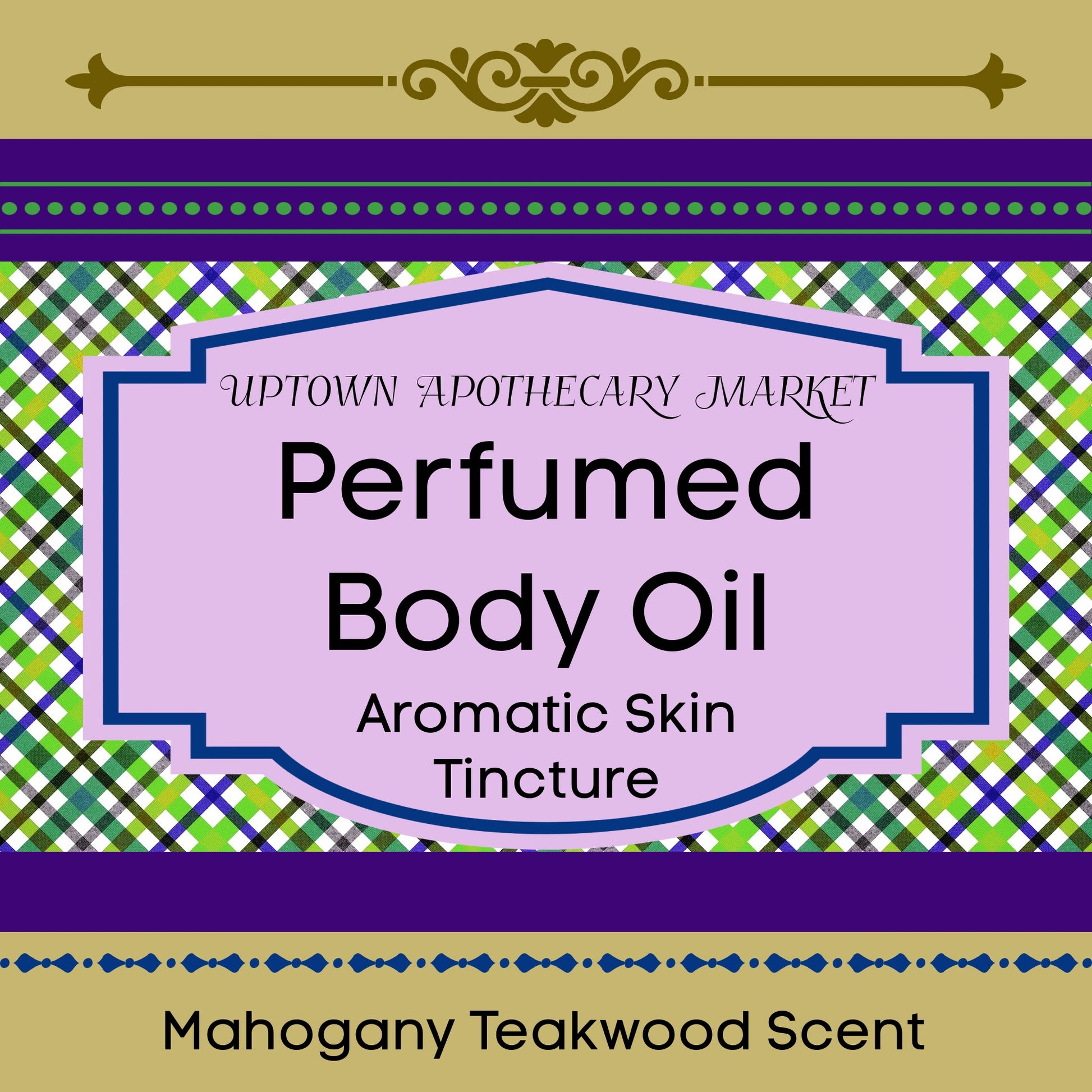 Perfumed Body Oil Aromatic Skin Tincture Unisex Mahogany