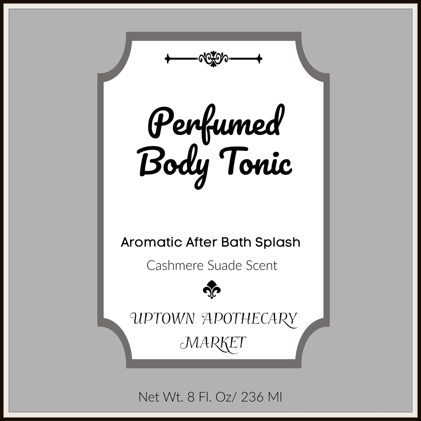 Perfumed Body Tonic Aromatic After Bath Splash Cashmere Suede Essential Oil Blend 8 fl. oz.