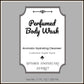 Perfumed Body Wash Aromatic Hydrating Cleanser Cashmere Suede Essential Oil Blend 17 fl. oz.