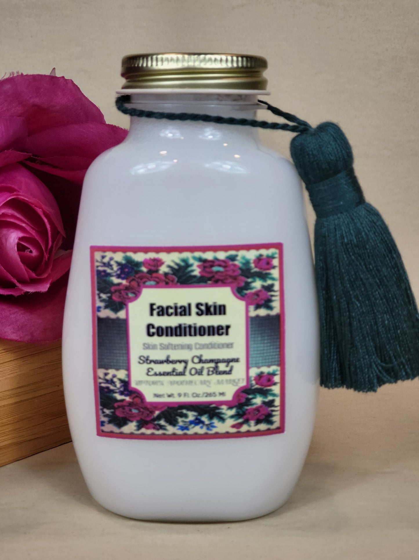 Facial Skin Conditioner Skin Softening Conditioner Strawberry Champagne Essential Oil Blend 9 fl. oz.