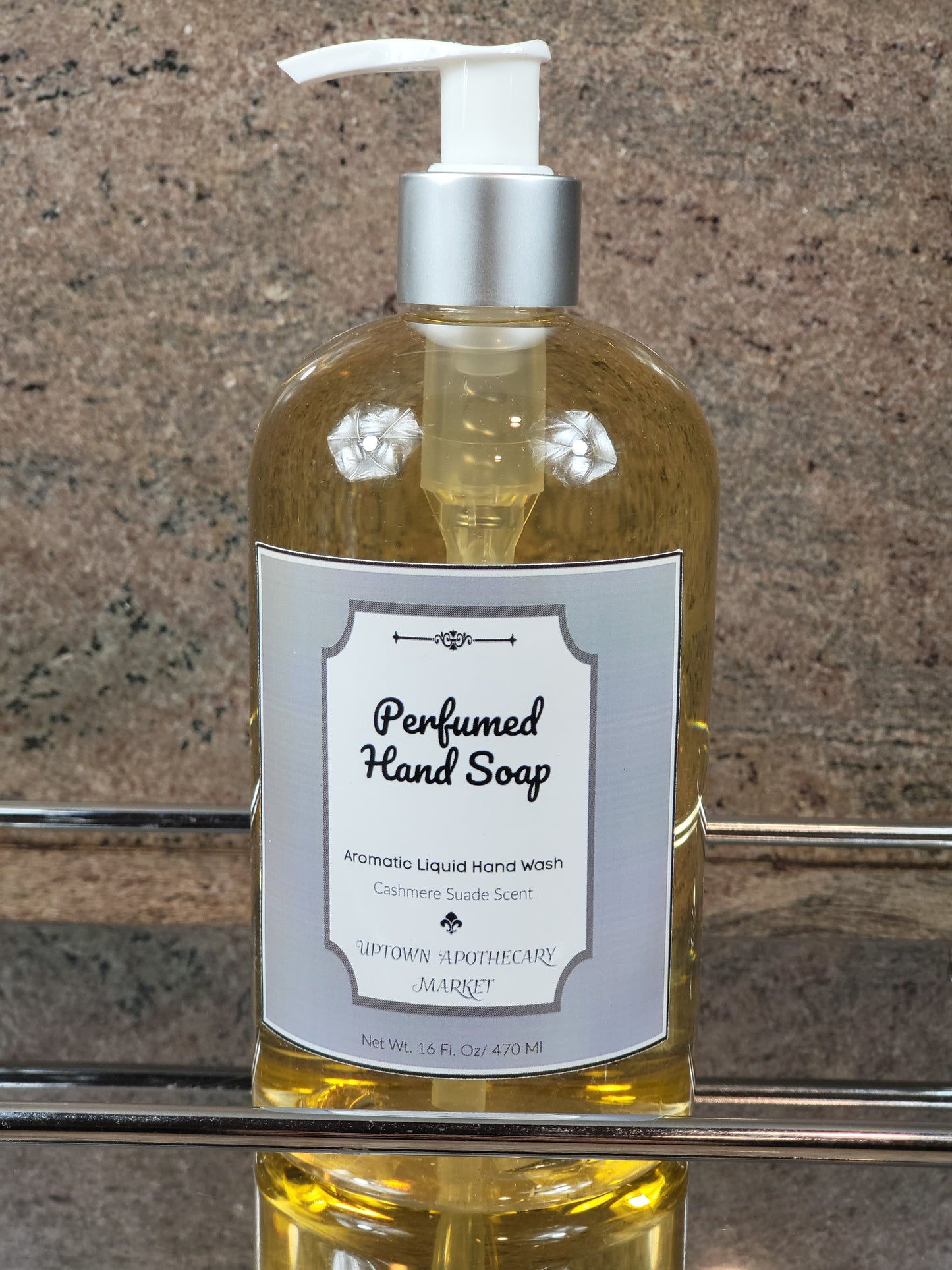 Perfumed Hand Soap Aromatic Liquid Hand Wash Cashmere Suede Essential Oil Blend 16 fl. oz.