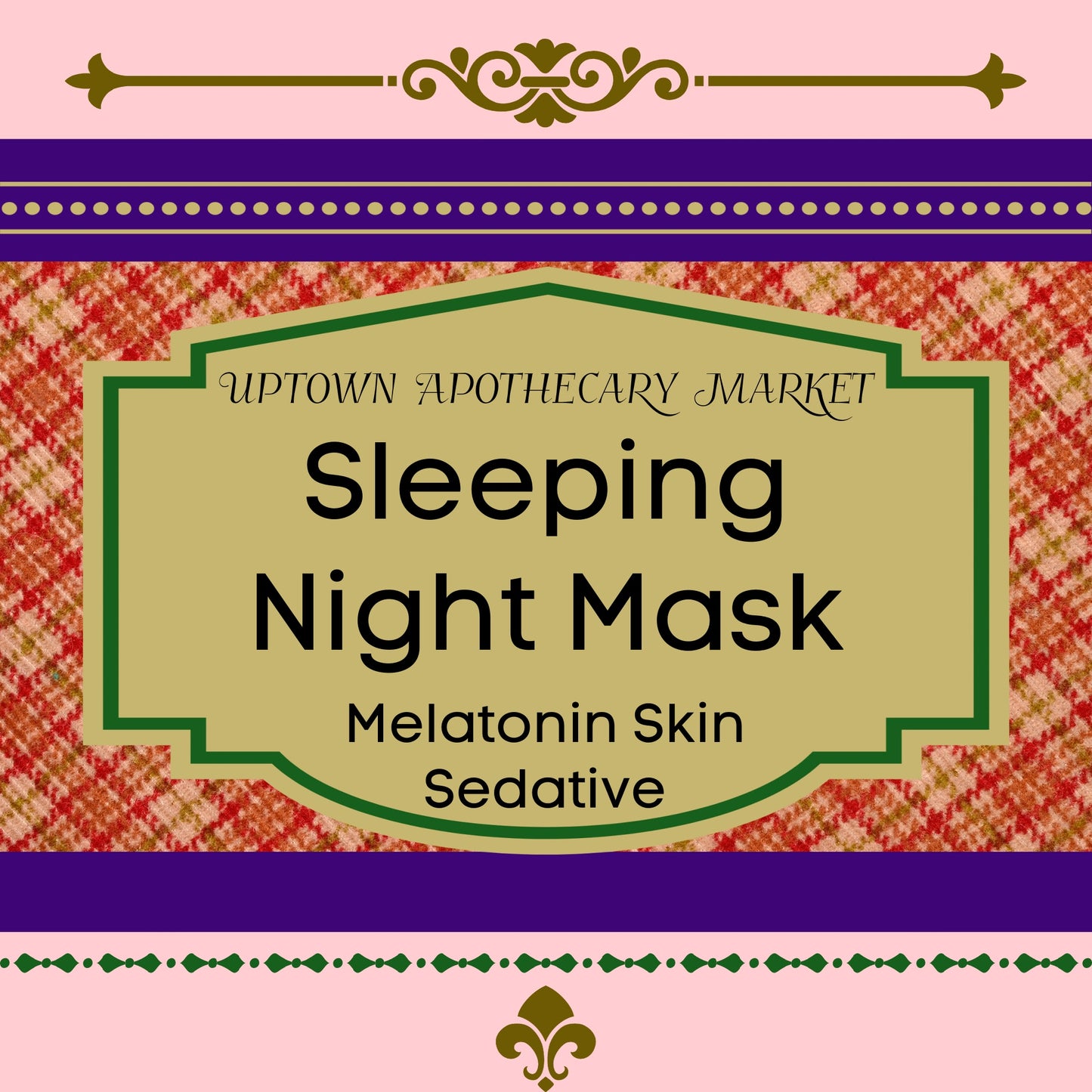 Sleeping Night Mask Melatonin Skin Sedative Unisex Mahogany Teakwood Essential Oil Blend 3.75 fl. oz.