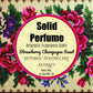 Solid Perfume Fragrance Balm Strawberry Champagne Essential Oil Blend 2 oz