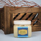Perfumed Body Polish Aromatic Cleansing Scrub Unisex Mahogany Teakwood Essential Oil Blend 16 oz